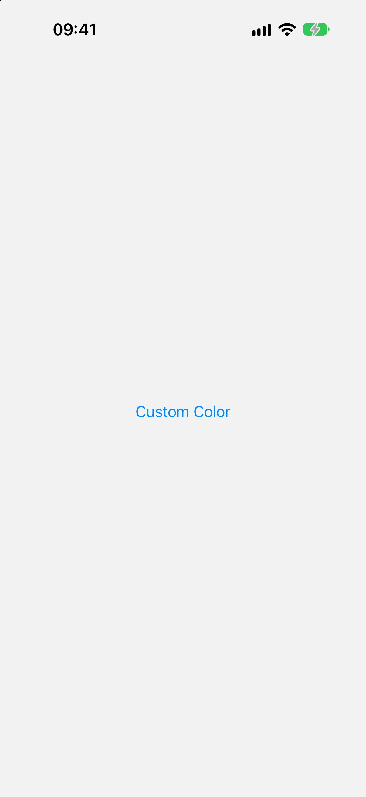 A Custom Color button tinted tomato red