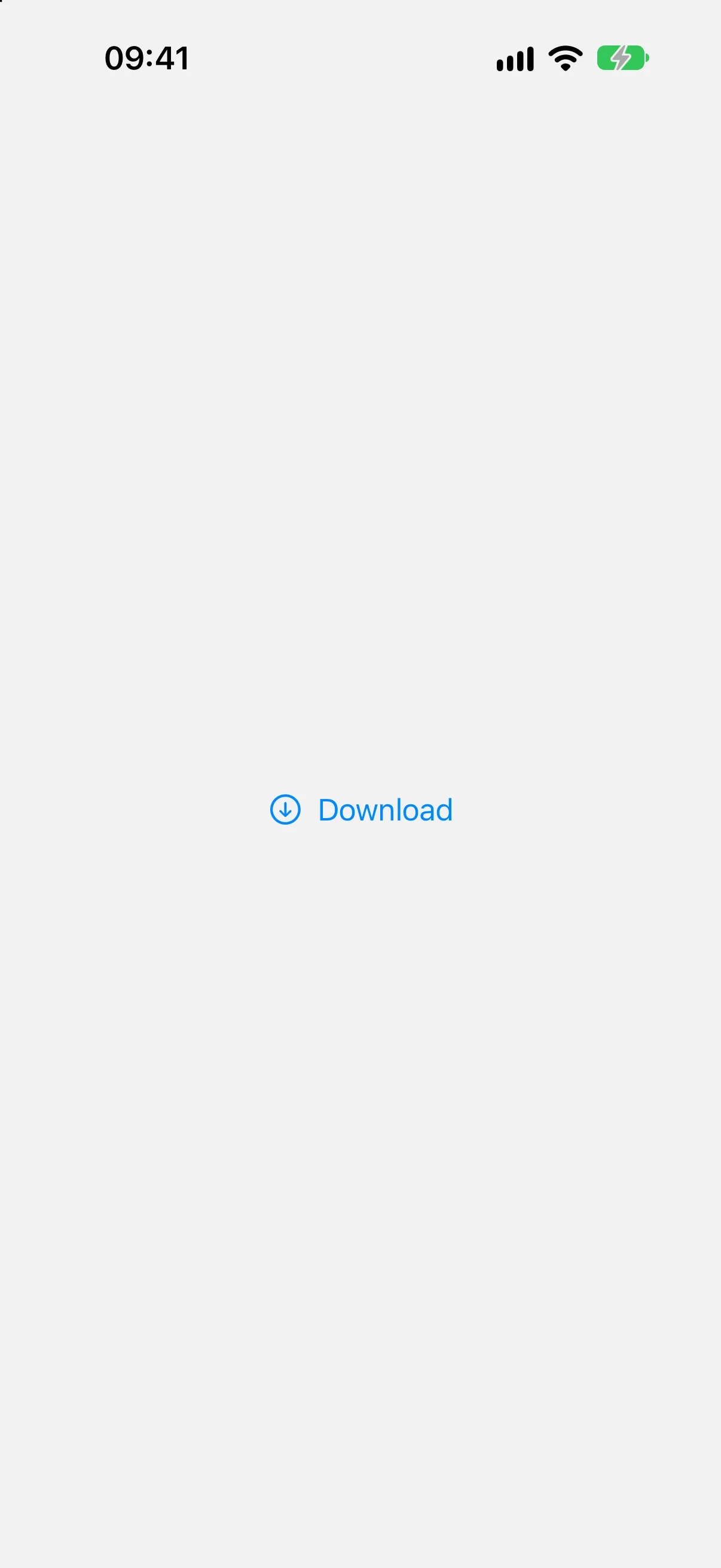A Download button with a downward arrow icon before the label