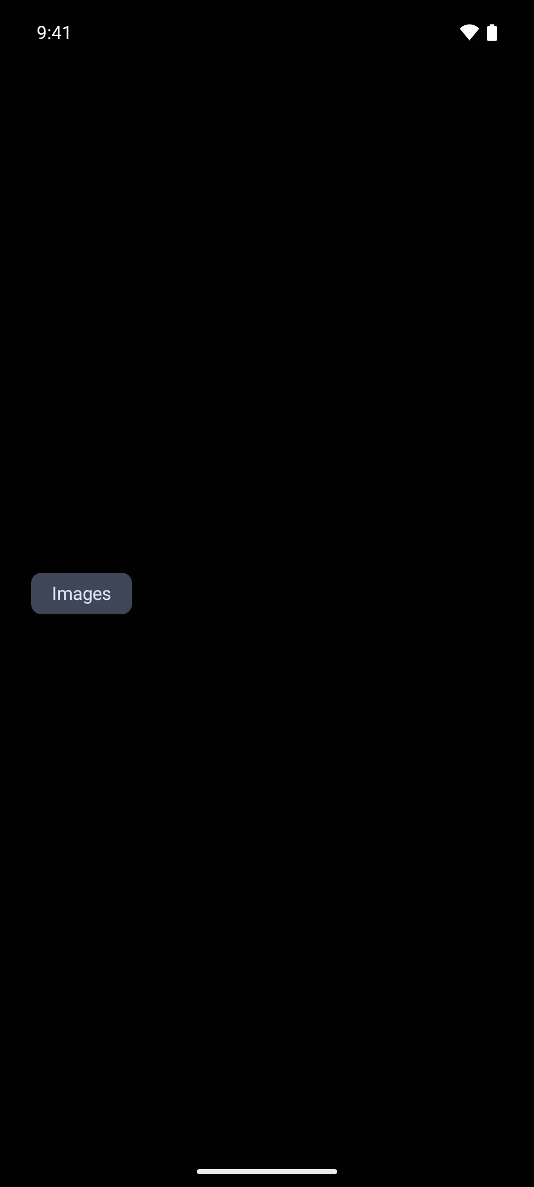 A filter chip labeled Images shown in its selected filled state