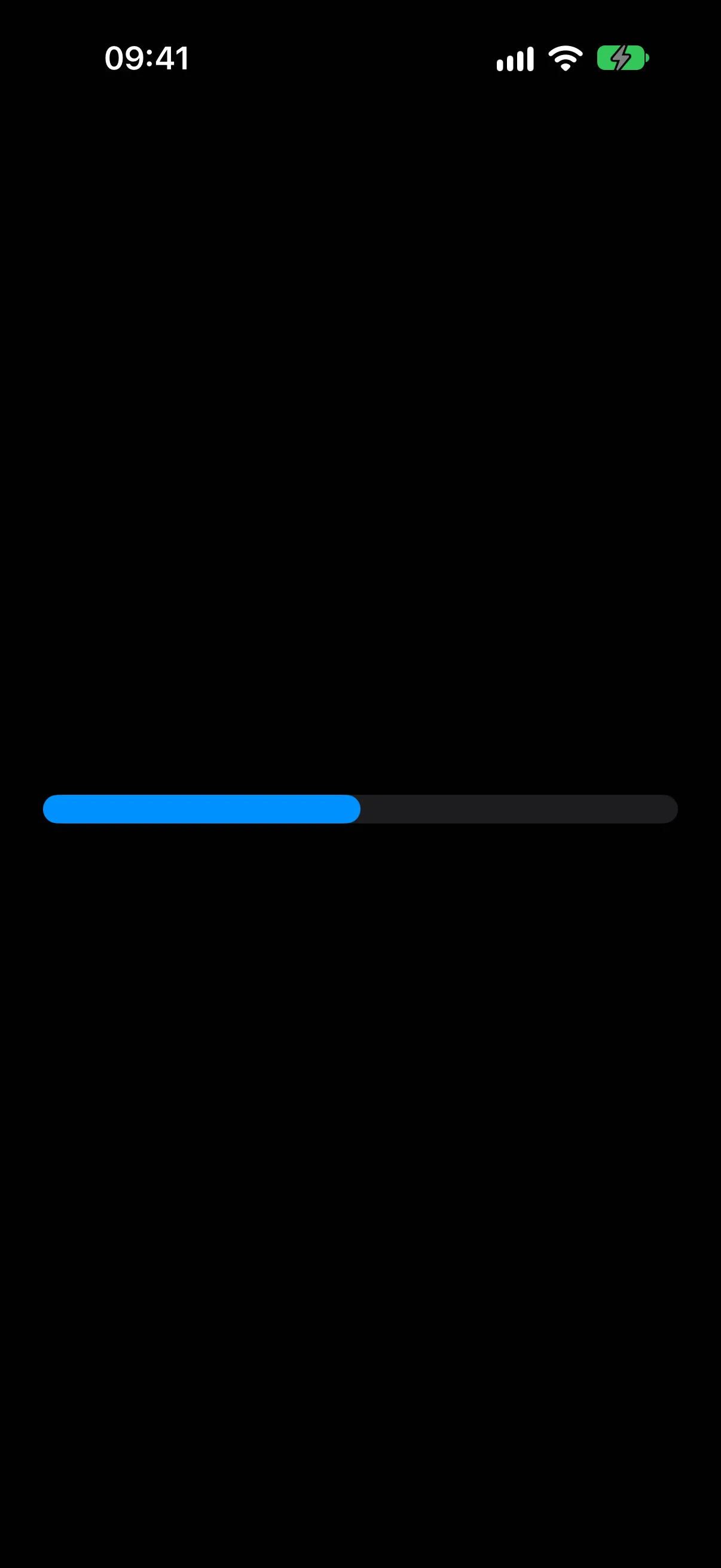 A basic gauge rendered on iOS