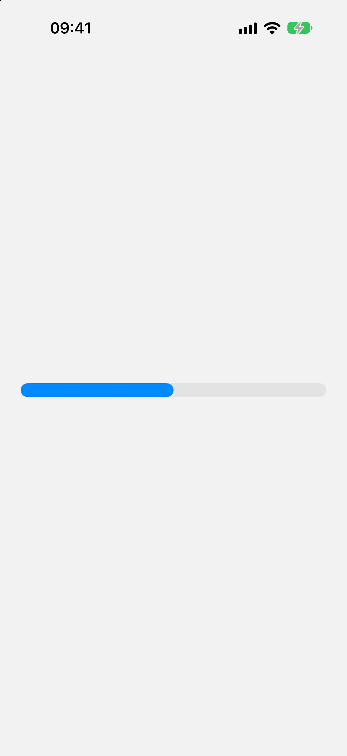 A basic gauge rendered on iOS