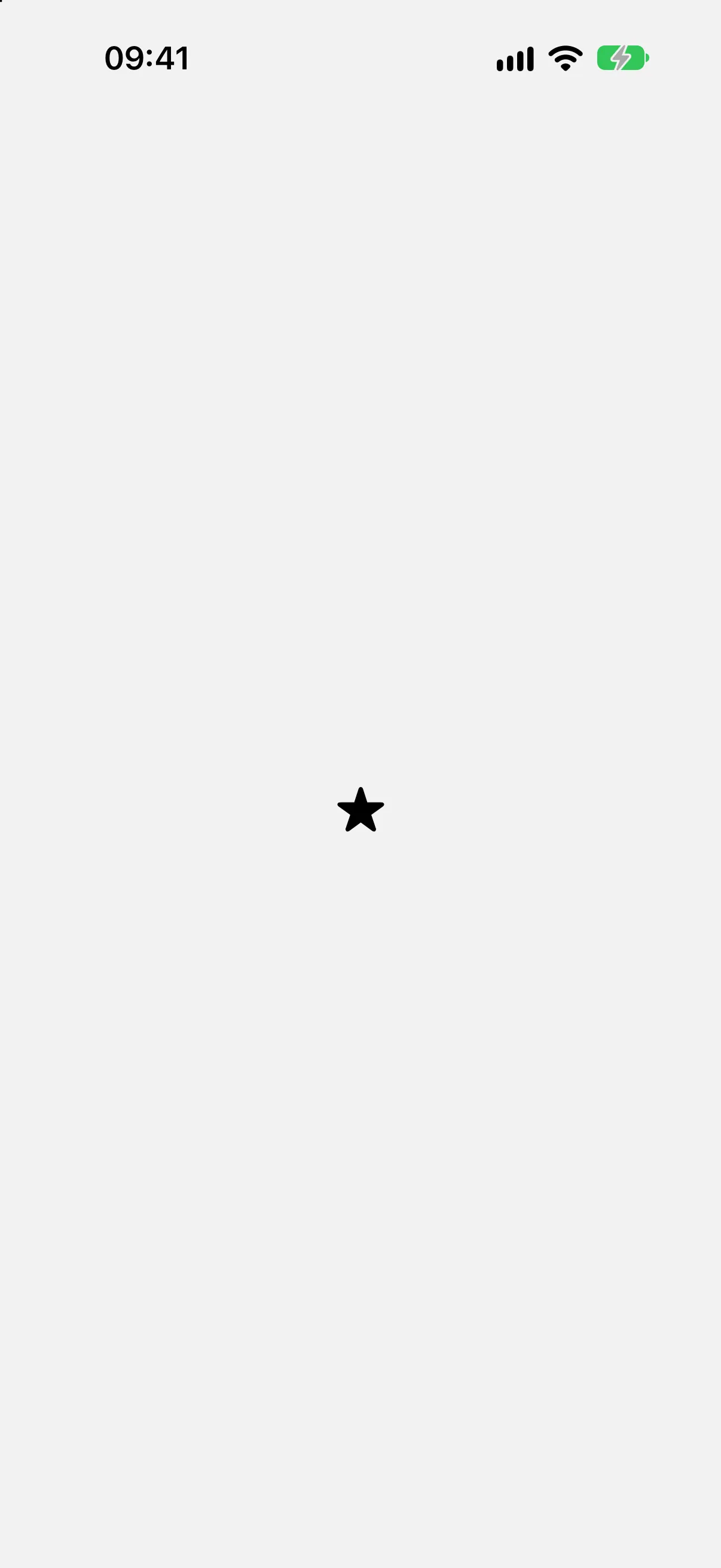 A star SF Symbol rendered at its default size