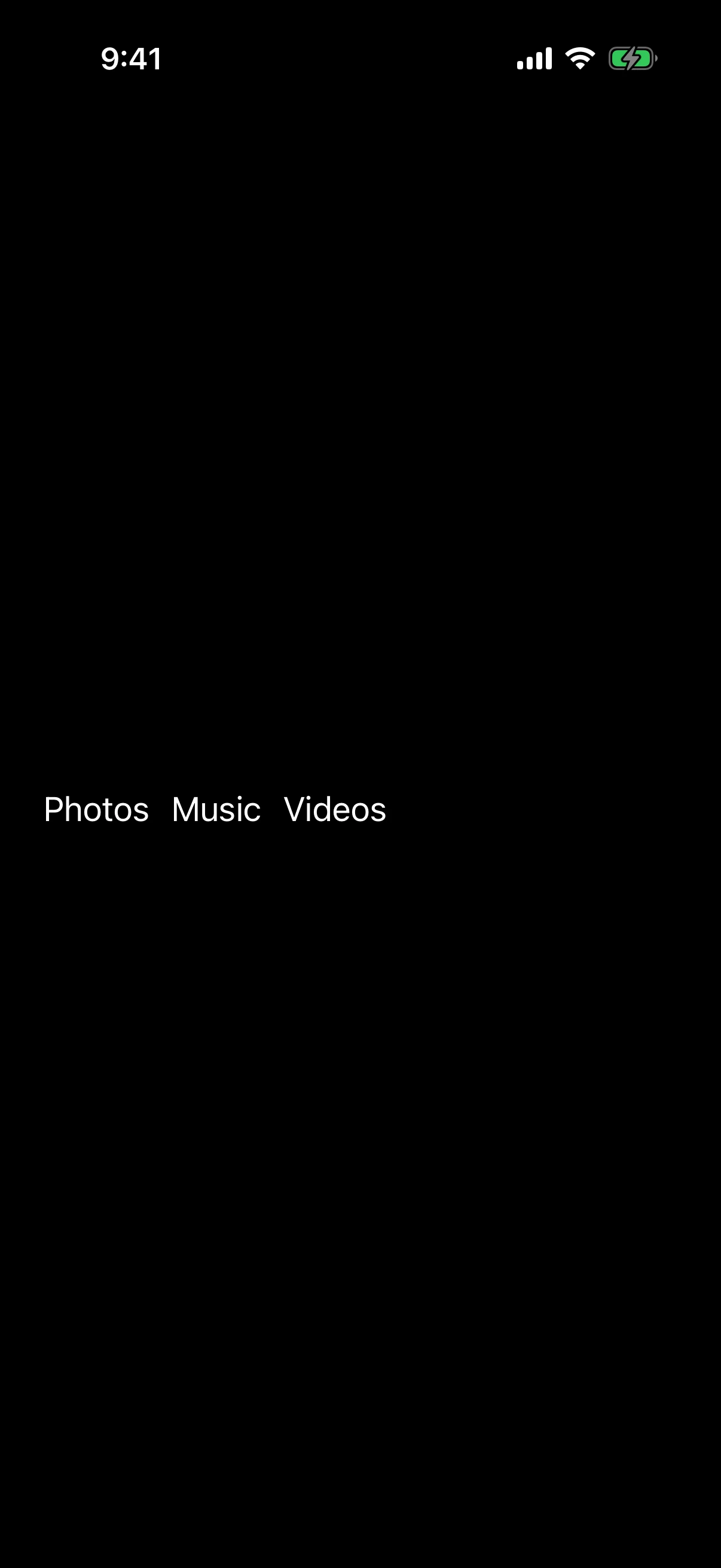 Three items in a horizontal row, separated by a small gap