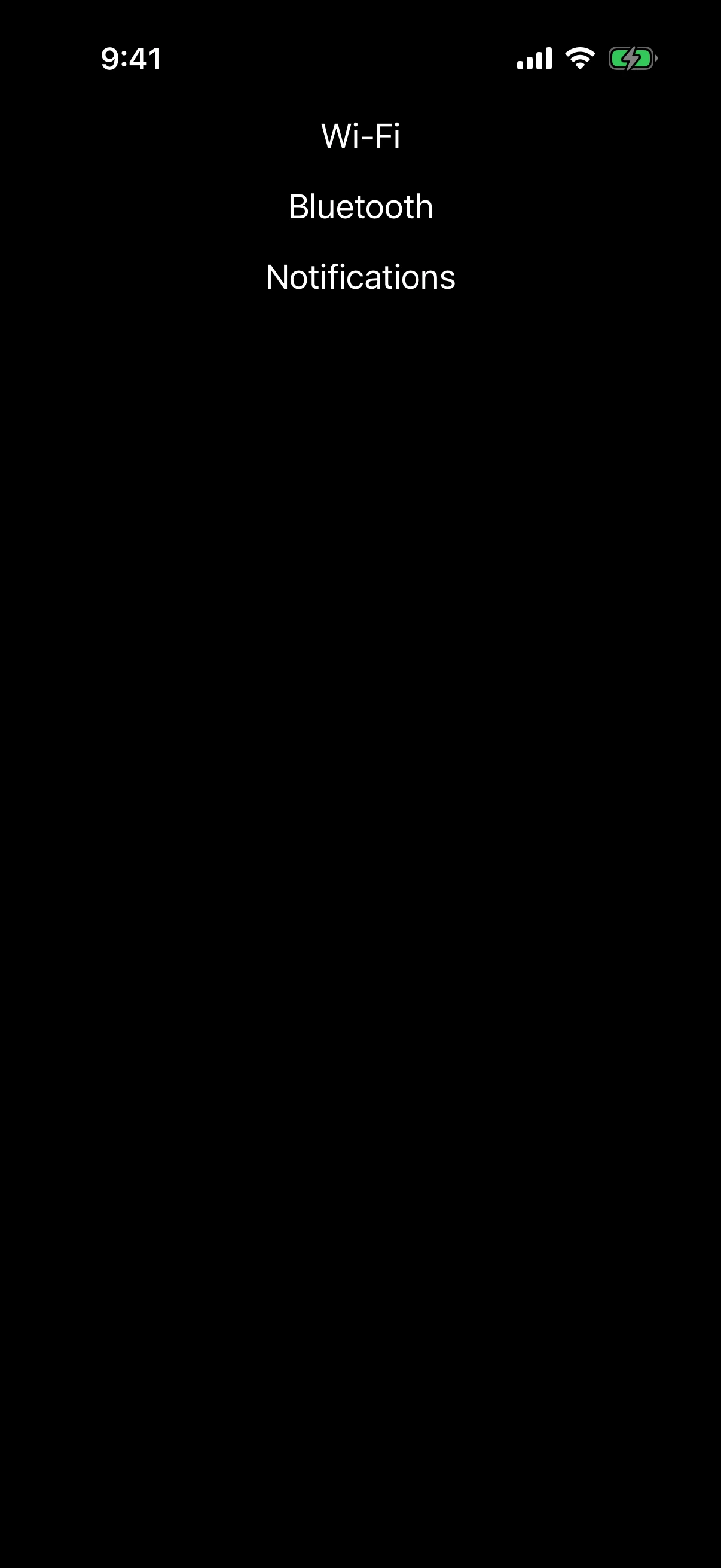 Three rows stacked vertically, separated by a small gap