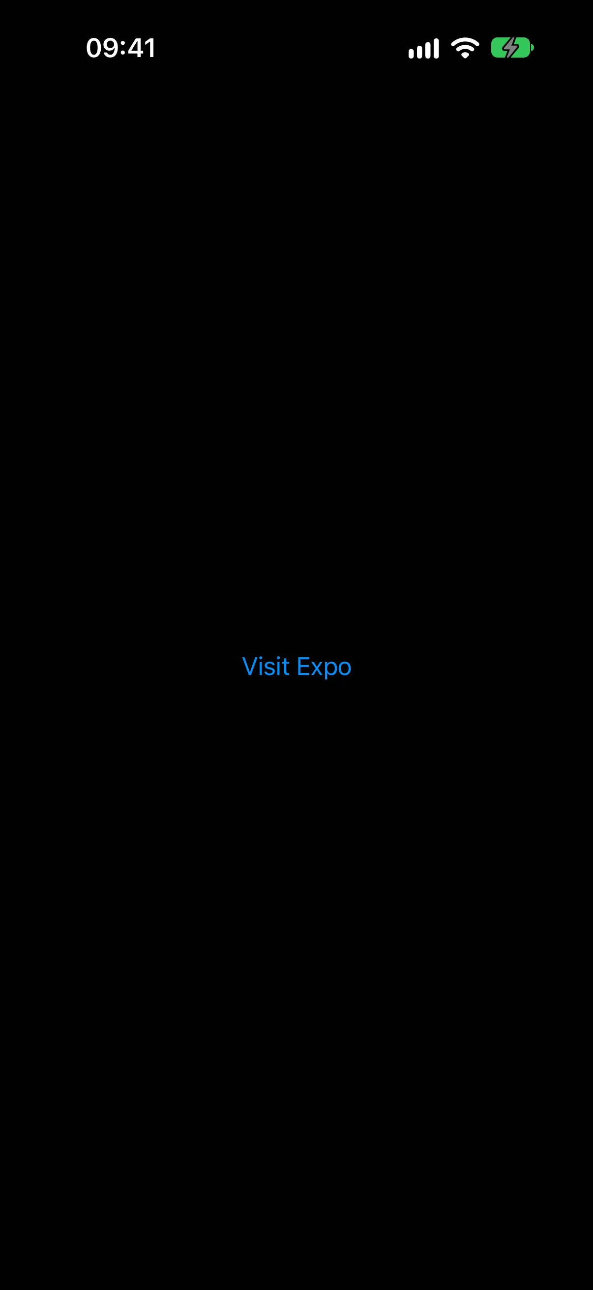 A blue Visit Expo text link