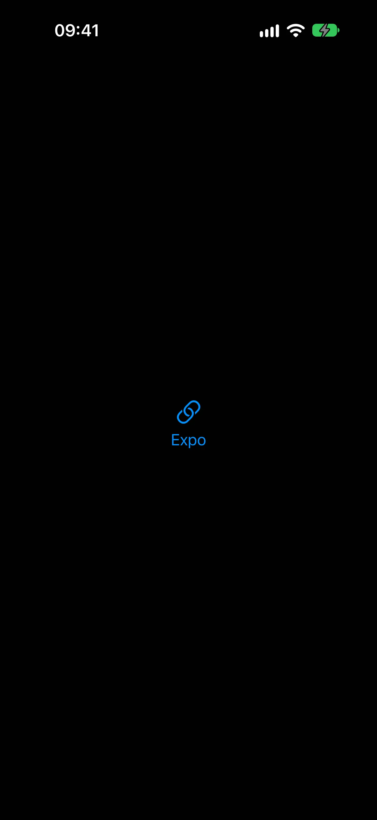 A link SF Symbol above the text Expo, both tinted blue