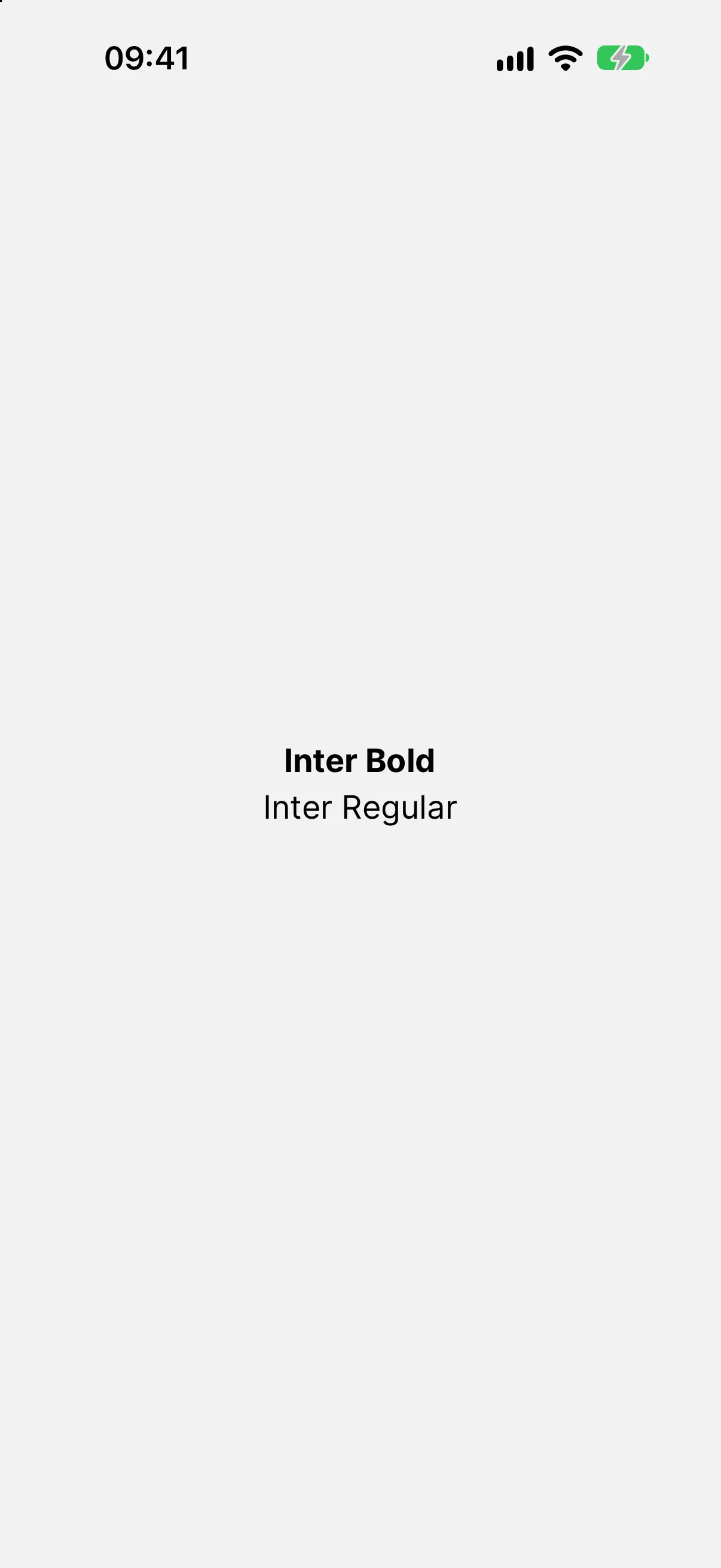 Two lines of text, Inter Bold above Inter Regular.