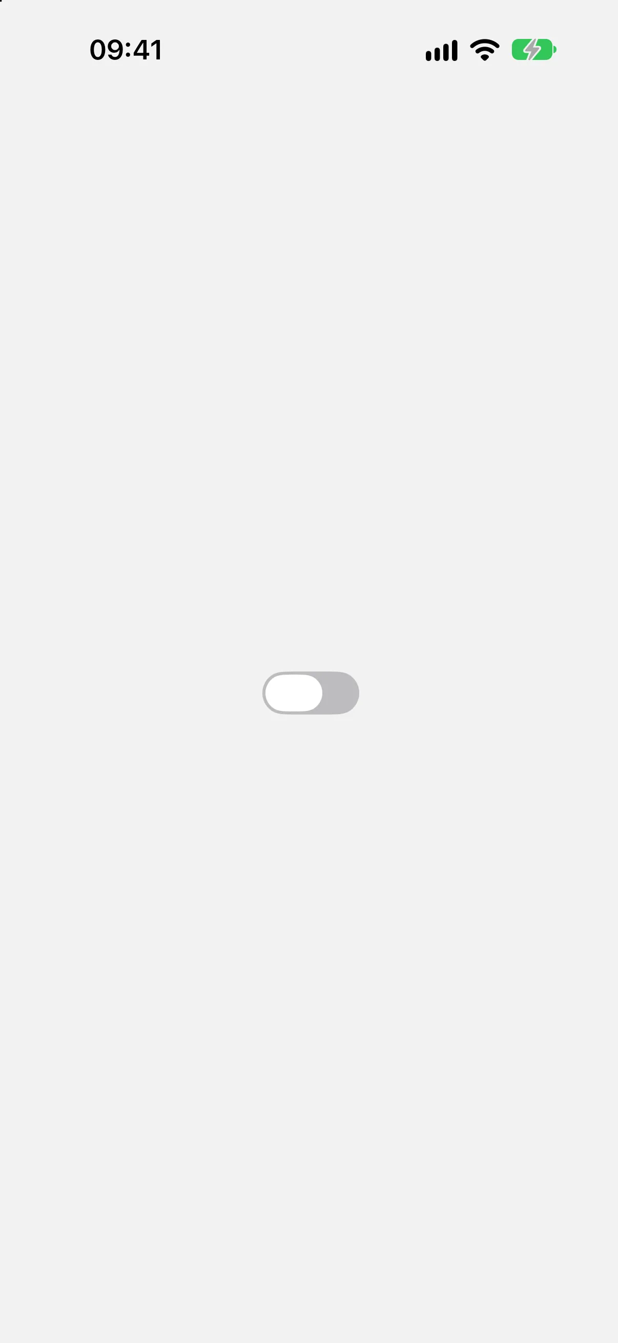 A switch on its own, with no visible label text