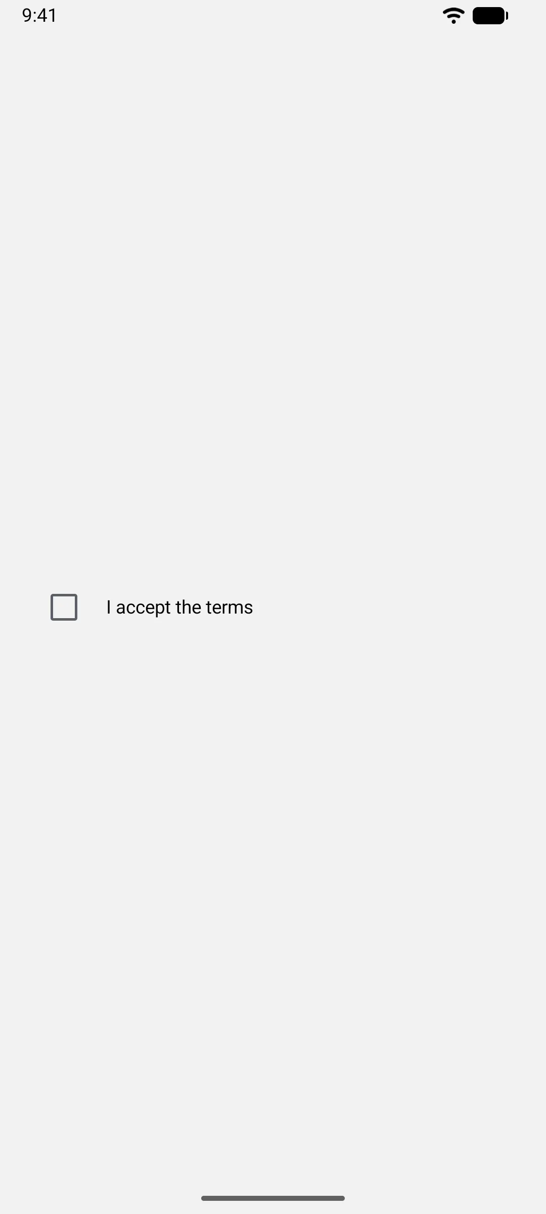 An unchecked checkbox with a consent label
