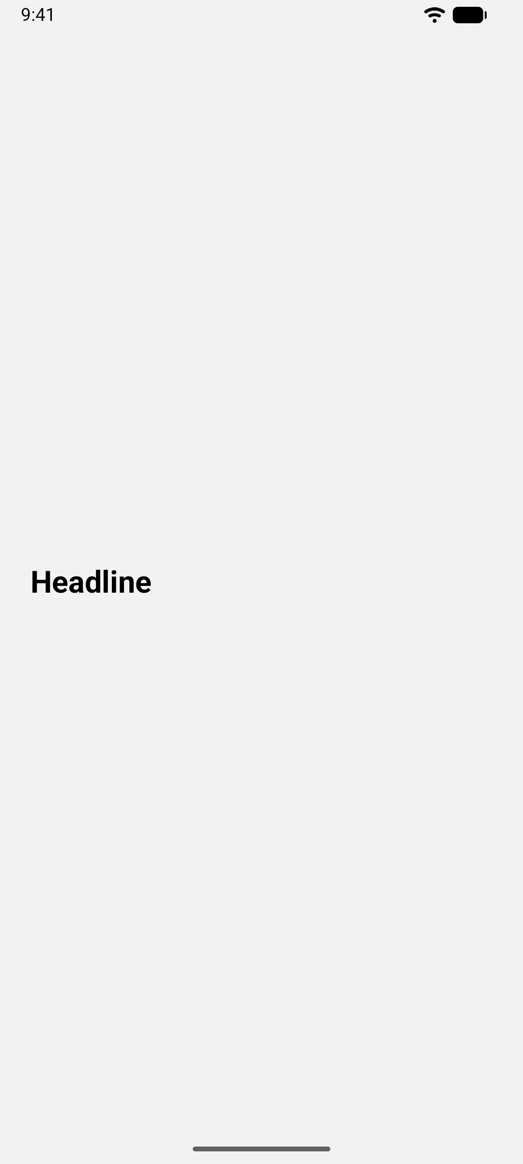 The word Headline in large bold type