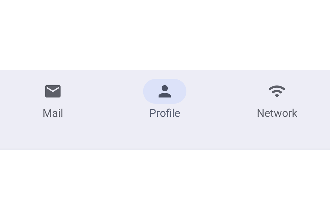 Material 3 navigation bar with selectable destinations